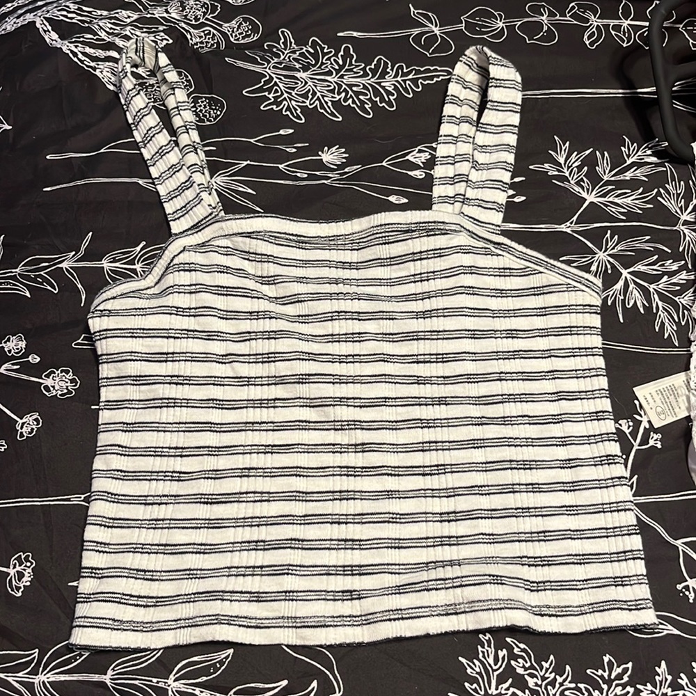 Striped crop top